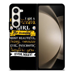 PITTSBURGH STEELERS GIRL FANS Samsung Galaxy Z Fold 5 Case Cover PITTSBURGH STEELERS GIRL FANS Samsung Galaxy Z Fold 5 Case Cover