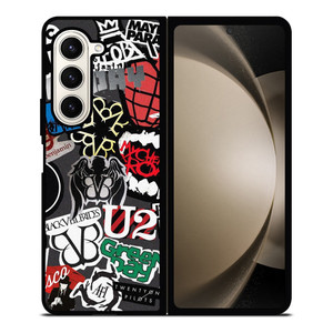 PUNK ROCK BAND COLLAGE Samsung Galaxy Z Fold 5 Case Cover PUNK ROCK BAND COLLAGE Samsung Galaxy Z Fold 5 Case Cover