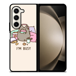 PUSHEEN BUSY CAT Samsung Galaxy Z Fold 5 Case Cover PUSHEEN BUSY CAT Samsung Galaxy Z Fold 5 Case Cover