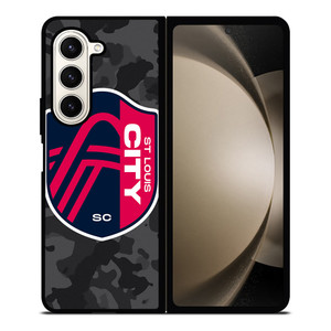 SAINT LOUIS CITY MLS BLACK CAMO Samsung Galaxy Z Fold 5 Case Cover SAINT LOUIS CITY MLS BLACK CAMO Samsung Galaxy Z Fold 5 Case Cover