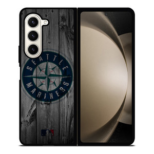 SEATTLE MARINERS BASEBALL MLB WOOD LOGO Samsung Galaxy Z Fold 5 Case Cover SEATTLE MARINERS BASEBALL MLB WOOD LOGO Samsung Galaxy Z Fold 5 Case Cover