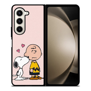 SNOOPY CHARLIE BROWN LOVE Samsung Galaxy Z Fold 5 Case Cover