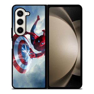 SPIDERMAN X CAPTAIN AMERICA Samsung Galaxy Z Fold 5 Case Cover SPIDERMAN X CAPTAIN AMERICA Samsung Galaxy Z Fold 5 Case Cover