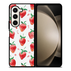 STRAWBERRY BRUSHED PATTERN Samsung Galaxy Z Fold 5 Case Cover