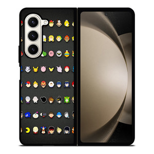 SUPER SMASH BROS ALL ICON Samsung Galaxy Z Fold 5 Case Cover
