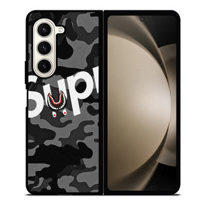SUPREME BAPE SHARK Samsung Galaxy Z Fold 5 Case Cover