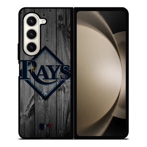 TAMPA BAY RAYS BASEBALL MLB WOOD LOGO Samsung Galaxy Z Fold 5 Case Cover