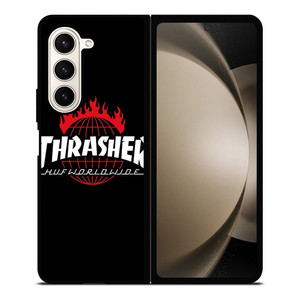 THRASHER HUF WORLDWIDE LOGO Samsung Galaxy Z Fold 5 Case Cover THRASHER HUF WORLDWIDE LOGO Samsung Galaxy Z Fold 5 Case Cover