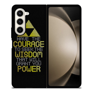 TRIFORCE ZELDA QUOTES Samsung Galaxy Z Fold 5 Case Cover TRIFORCE ZELDA QUOTES Samsung Galaxy Z Fold 5 Case Cover