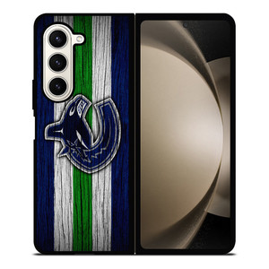 VANCOUVER CANUCKS WOODEN LOGO Samsung Galaxy Z Fold 5 Case Cover