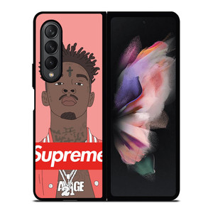 21 SAVAGE PINK SUPREME Samsung Galaxy Z Fold 3 Case Cover