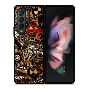 ALL CARS METAL LOGO Samsung Galaxy Z Fold 3 Case Cover ALL CARS METAL LOGO Samsung Galaxy Z Fold 3 Case Cover