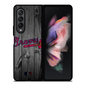 ATLANTA BRAVES BASEBALL MLB WOOD LOGO Samsung Galaxy Z Fold 3 Case Cover ATLANTA BRAVES BASEBALL MLB WOOD LOGO Samsung Galaxy Z Fold 3 Case Cover