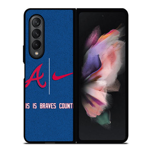 ATLANTA BRAVES NIKE MLB BASEBALL Samsung Galaxy Z Fold 3 Case Cover ATLANTA BRAVES NIKE MLB BASEBALL Samsung Galaxy Z Fold 3 Case Cover