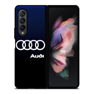 AUDI CAR BLUE Samsung Galaxy Z Fold 3 Case Cover AUDI CAR BLUE Samsung Galaxy Z Fold 3 Case Cover