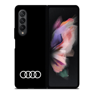AUDI CAR LOGO BLACK Samsung Galaxy Z Fold 3 Case Cover
