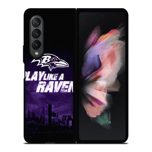 BALTIMORE RAVENS WORD Samsung Galaxy Z Fold 3 Case Cover BALTIMORE RAVENS WORD Samsung Galaxy Z Fold 3 Case Cover