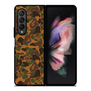 BAPE X MCM WORLDWIDE Samsung Galaxy Z Fold 3 Case Cover