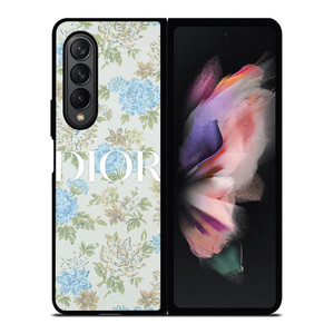 CHRISTIAN DIOR LOGO FLORAL Samsung Galaxy Z Fold 3 Case Cover