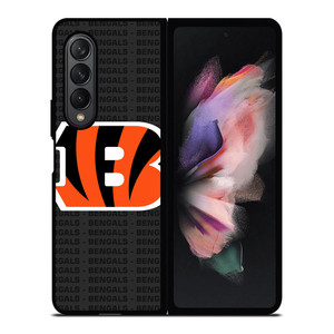 CINCINNATI BENGALS FOOTBALL TEXT Samsung Galaxy Z Fold 3 Case Cover CINCINNATI BENGALS FOOTBALL TEXT Samsung Galaxy Z Fold 3 Case Cover