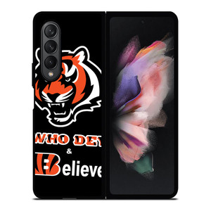 CINCINNATI BENGALS FOOTBALL WHO DEY Samsung Galaxy Z Fold 3 Case Cover CINCINNATI BENGALS FOOTBALL WHO DEY Samsung Galaxy Z Fold 3 Case Cover