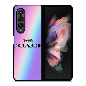 COACH NEW YORK VINTAGE RAINBOW Samsung Galaxy Z Fold 3 Case Cover COACH NEW YORK VINTAGE RAINBOW Samsung Galaxy Z Fold 3 Case Cover