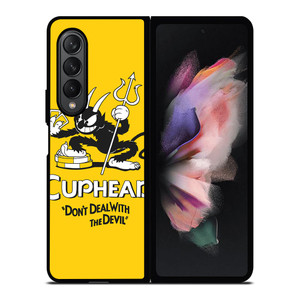 CUPHEAD SHOW DONT DEAL WITH DEVIL Samsung Galaxy Z Fold 3 Case Cover CUPHEAD SHOW DONT DEAL WITH DEVIL Samsung Galaxy Z Fold 3 Case Cover
