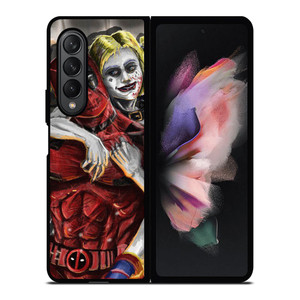 DEADPOOL HARLEY QUINN ART Samsung Galaxy Z Fold 3 Case Cover DEADPOOL HARLEY QUINN ART Samsung Galaxy Z Fold 3 Case Cover