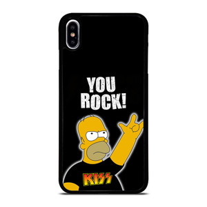 KISS ROCK HOMER SIMPSONS iPhone XS Max Case Cover