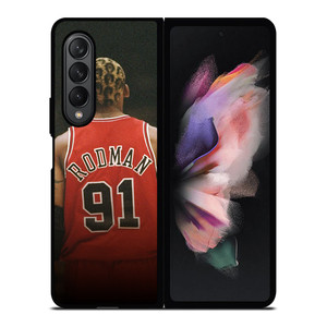DENNIS RODMAN CHICAGO BULLS NBA 2 Samsung Galaxy Z Fold 3 Case Cover