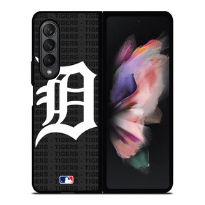 DETROIT TIGERS BASEBALL BLACK Samsung Galaxy Z Fold 3 Case Cover