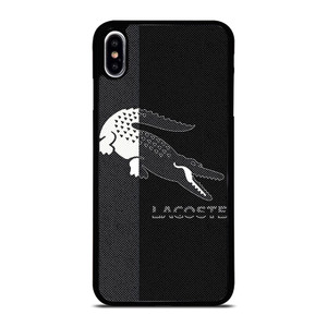 LACOSTE BLACK AND WHITE iPhone XS Max Case Cover LACOSTE BLACK AND WHITE iPhone XS Max Case Cover