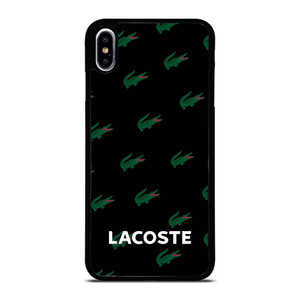 LACOSTE LOGO PATTERN iPhone XS Max Case Cover LACOSTE LOGO PATTERN iPhone XS Max Case Cover