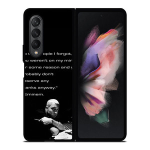 EMINEM RAPPER QUOTES 2 Samsung Galaxy Z Fold 3 Case Cover EMINEM RAPPER QUOTES 2 Samsung Galaxy Z Fold 3 Case Cover
