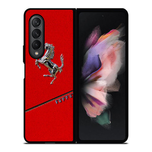 FERRARI RED CAR LOGO Samsung Galaxy Z Fold 3 Case Cover