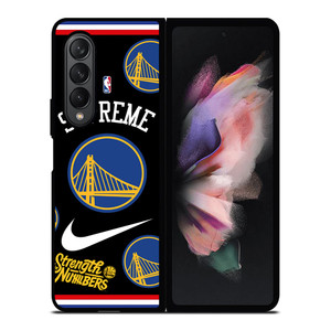 GOLDEN STATE WARRIORS NBA X SUPREME NIKE Samsung Galaxy Z Fold 3 Case Cover GOLDEN STATE WARRIORS NBA X SUPREME NIKE Samsung Galaxy Z Fold 3 Case Cover
