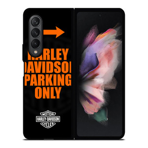 HARLEY DAVIDSON PARKING ONLY Samsung Galaxy Z Fold 3 Case Cover HARLEY DAVIDSON PARKING ONLY Samsung Galaxy Z Fold 3 Case Cover