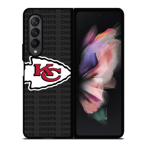 KANSAS CITY CHIEFS FOOTBALL TEXT Samsung Galaxy Z Fold 3 Case Cover