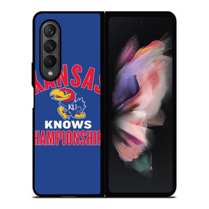 KANSAS JAYHAWKS BASKETBALL CHAMPIONS Samsung Galaxy Z Fold 3 Case Cover