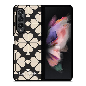 KATE SPADE JACQUARD CREAM Samsung Galaxy Z Fold 3 Case Cover KATE SPADE JACQUARD CREAM Samsung Galaxy Z Fold 3 Case Cover