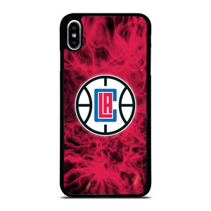 LOS ANGELES CLIPPERS BASKETBALL NBA FIRE iPhone XS Max Case Cover