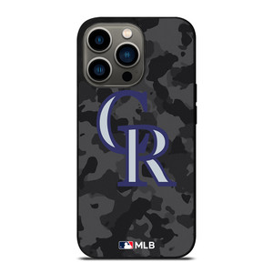 COLORADO ROCKIES BASEBALL BLACK CAMO iPhone 13 Pro Case Cover