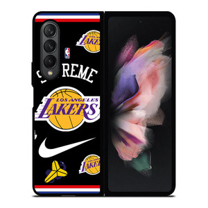 LA LAKERS NBA X SUPREME NIKE Samsung Galaxy Z Fold 3 Case Cover LA LAKERS NBA X SUPREME NIKE Samsung Galaxy Z Fold 3 Case Cover