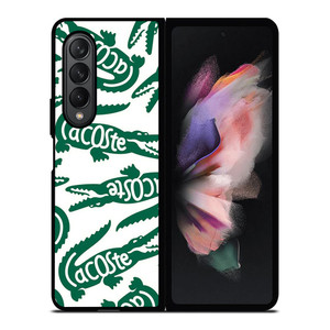 LACOSTE PATTERN Samsung Galaxy Z Fold 3 Case Cover LACOSTE PATTERN Samsung Galaxy Z Fold 3 Case Cover