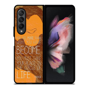 LION KING MUFASA QUOTES Samsung Galaxy Z Fold 3 Case Cover LION KING MUFASA QUOTES Samsung Galaxy Z Fold 3 Case Cover