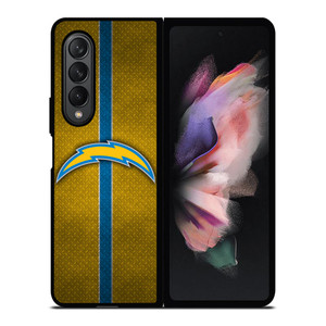 LOS ANGELES CHARGERS NFL METAL STRIPE Samsung Galaxy Z Fold 3 Case Cover