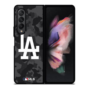 LOS ANGELES DODGERS BASEBALL BLACK CAMO Samsung Galaxy Z Fold 3 Case Cover LOS ANGELES DODGERS BASEBALL BLACK CAMO Samsung Galaxy Z Fold 3 Case Cover
