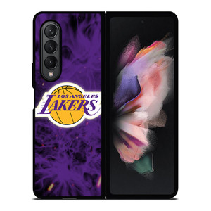 LOS ANGELES LAKERS BASKETBALL NBA FIRE Samsung Galaxy Z Fold 3 Case Cover