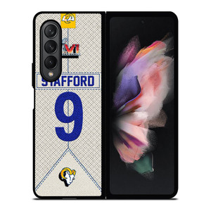 MATTHEW STAFFORD LOS ANGELES RAMS NFL SUPER BOWL LVI Samsung Galaxy Z Fold 3 Case Cover