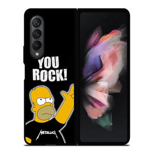 METALLICA ROCK HOMER SIMPSONS Samsung Galaxy Z Fold 3 Case Cover